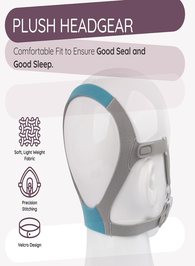 Ximoon N20 Replacement CPAP Headgear Compatible with ResMed AirFit N20 / AirTouch N20 Nasal Mask -Adjustable Headgear C Pap Accessories Headstrap Part for Airfit N20 - Large (2 Magnetic Clips) - Image 4